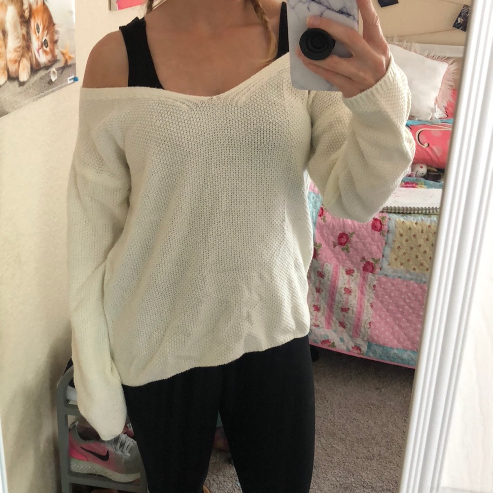 Cream sweater